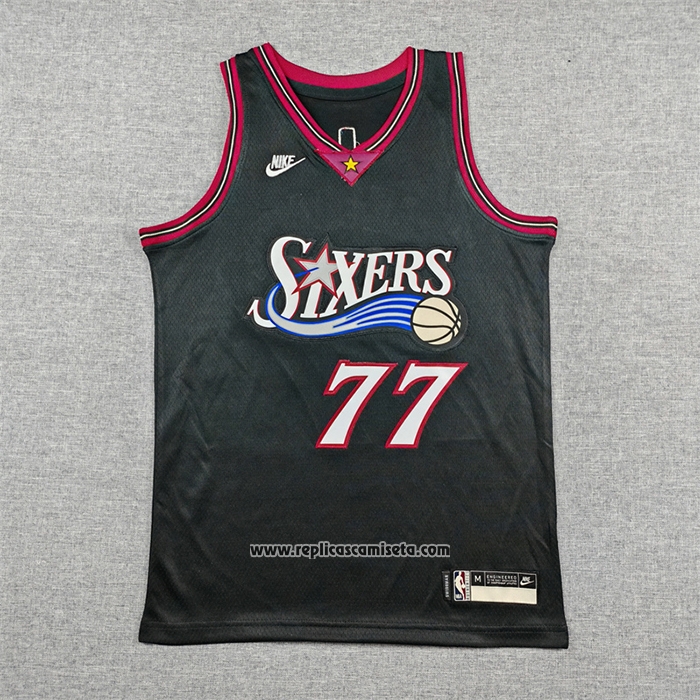 Camiseta Nino Philadelphia 76ers V.J. Edgecombe NO 77 Classia 2025-26 Nego